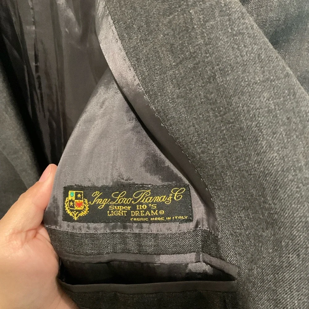 Alexander McQueen x Loro Piana Charcoal Blazer